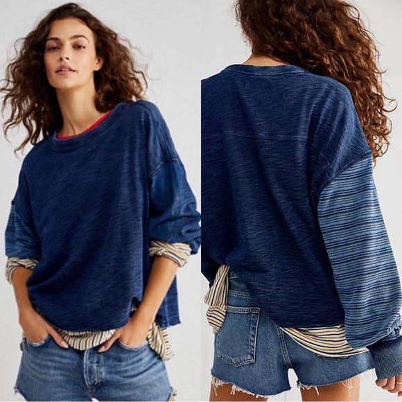 We The Free Tops - Free People We The Free Trippy Smiley Pullover Size M